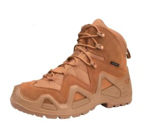 JS-L1103 mid cut waterproof suede combat safety boots