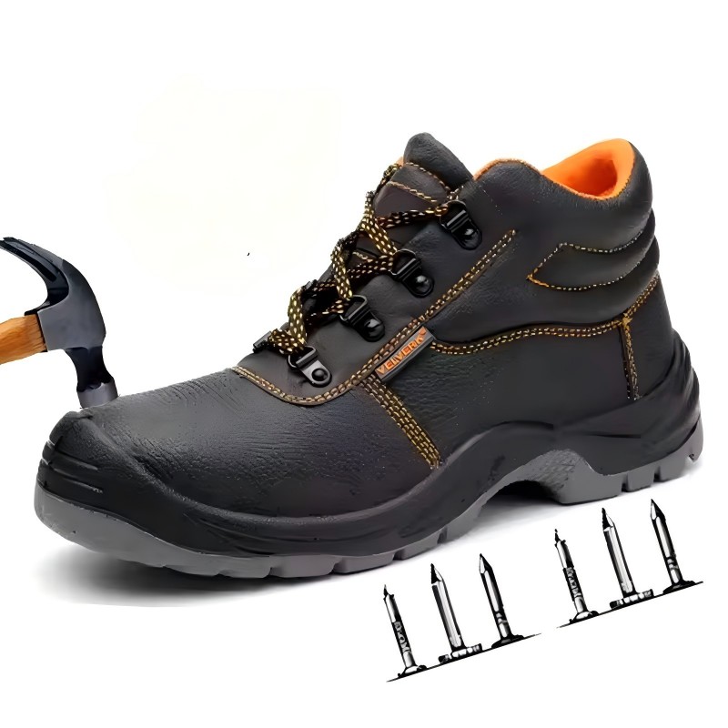 200J impact resistant steel toe cap anti-smash protection of JS-Z3001 industrial safety shoes