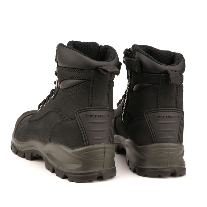JS-L1104 high cut safety boots heel view