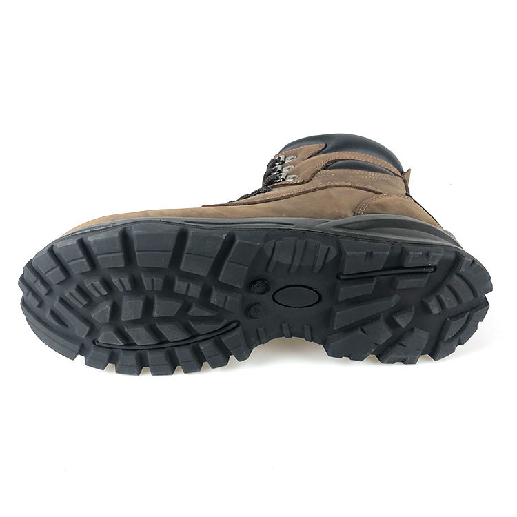 JS-L1108 Durable High Cut S3 SRC Safety Boots with top-grain nubuck leather