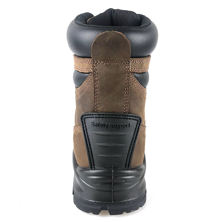 JS-L1108 Durable High Cut S3 SRC Safety Boots with top-grain nubuck leather