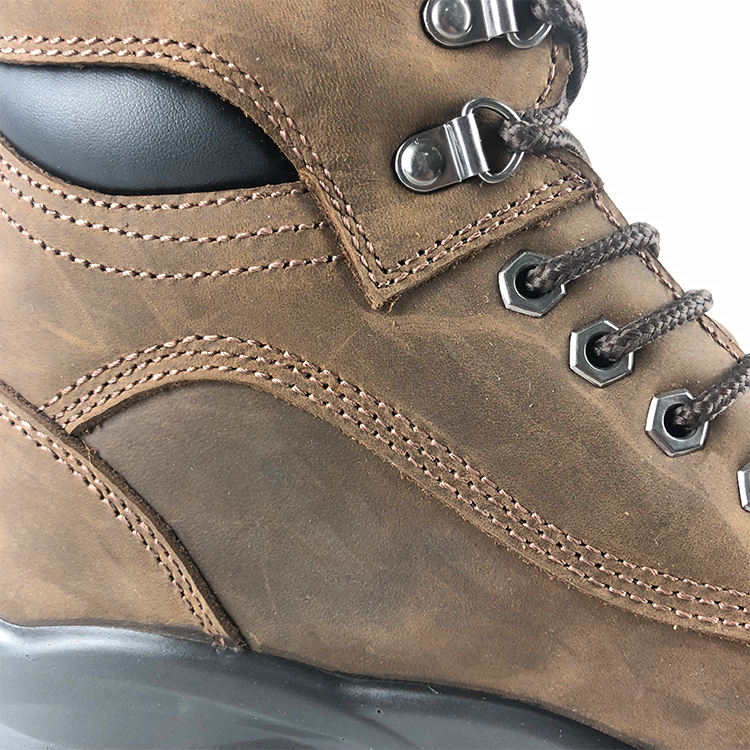 JS-L1108 Durable High Cut S3 SRC Safety Boots with top-grain nubuck leather
