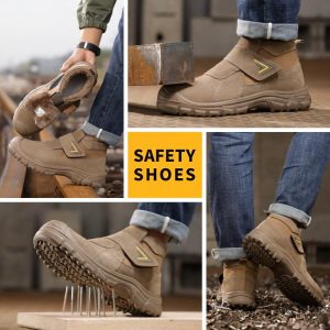 Top view of JS-Y2004 safety boots showing thick fleece warm inner lining