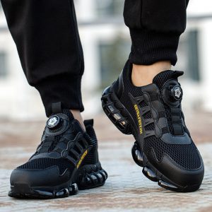 JS-Y2009 breathable fly knit electric insulated low cut safety shoes for electricians