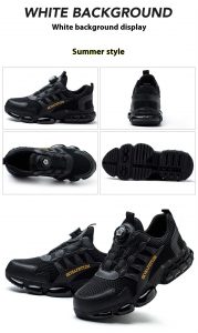 JS-Y2009 breathable fly knit electric insulated low cut safety shoes for electricians