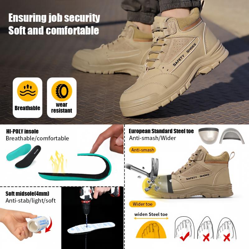 Steel toe cap of JS‑Y2002 industrial safety shoes, 200J anti‑smash protection