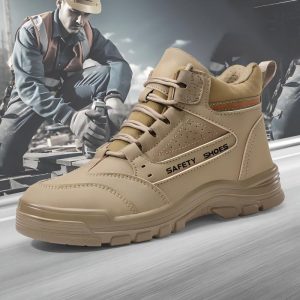 Premium microfiber leather upper of JS‑Y2002 durable industrial safety shoes