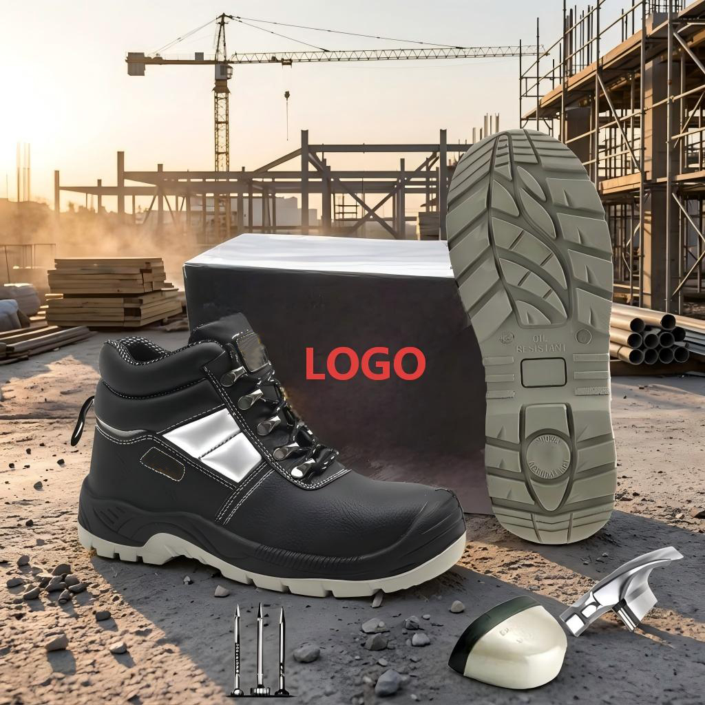 Wide fitting steel toe cap & abrasion resistant heel counter of JS-Z3003 ESD safety boots