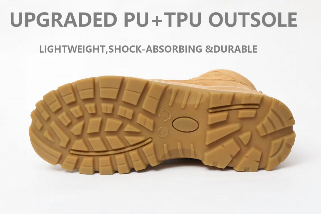 SRC anti-slip outsole of JS-L1109 safety boots, oil and slip resistant