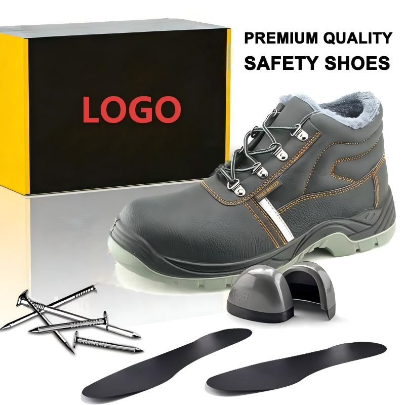 Solid steel anti-nail penetration midsole plate inside JS-Z3002 winter high cut industrial safety boots