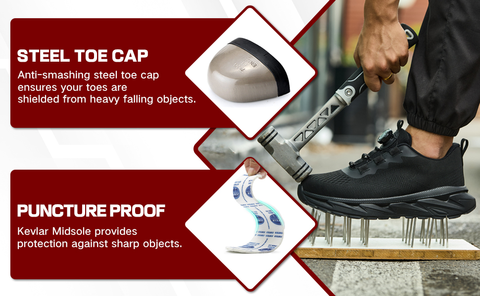 Anti-smashing Cold Rolled Steel Toe Cap JS-Y2011 Safety Shoes EN ISO 20345 Impact Protection Image Title：Impact Resistant Steel Toe Insert Inside JS-Y2011 Protective Work Shoe