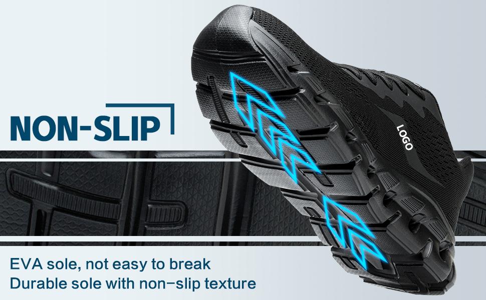 Lightweight EVA Cushioned Outsole JS-Y2012 Lace-Up Safety Shoes Wear Resistant Sole