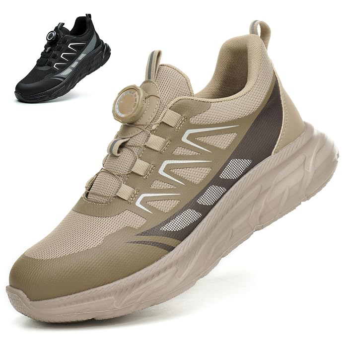 JS-Y2010 anti-puncture safety shoes with anti-smash steel toe, anti-puncture Kevlar layer, HI-POLY comfort insole & dual EVA rubber outsole